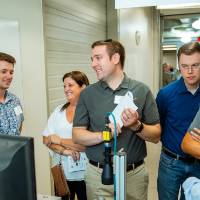 Guests at the Engineering Design Project Preview Event